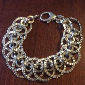 Sterling Silver Circle Bracelet - Very Unique!
